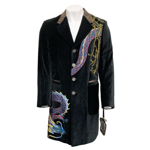 Asylum by Raw7 Other - VINTAGE Asylum by Raw7 Coat Dragon Embroidery